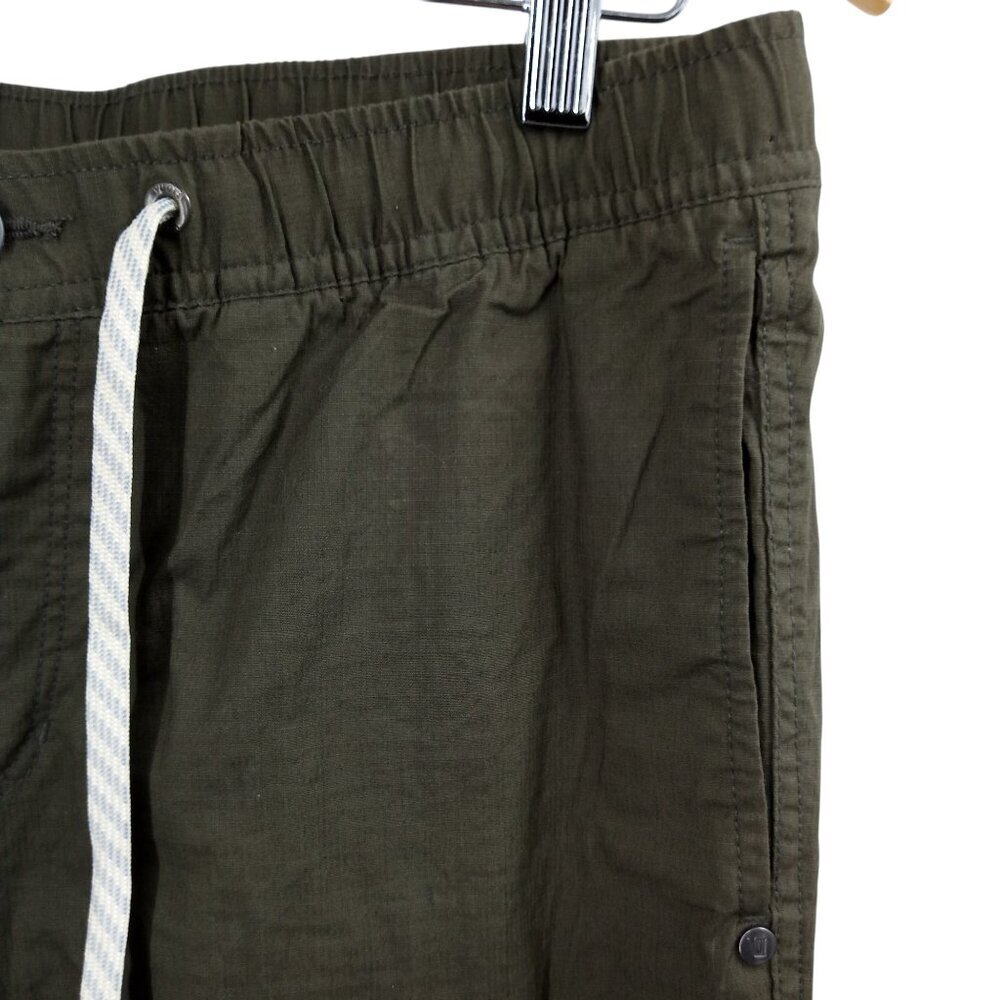 Vuori Mens Rip Stop Olive Green Tapered Pants Size M Stretch Pockets Climber - Picture 4 of 12